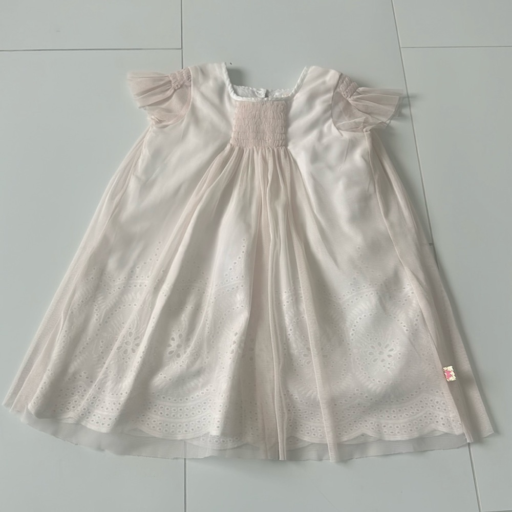 Billieblush tulle dress pale pink 18m